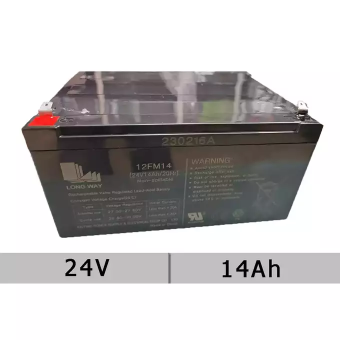 Potężny akumulator 24V 14 Ah 12FM14 AGM VRLA do autka na akumulator