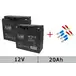 Potężny akumulator 24V 20 Ah (Pakiet 2x12V) AGM VRLA do samochodu/motoru