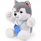 Dumel Interaktywny Pluszowy Przyjaciel Piesek Husky  z czujnikiem na brzuszku!