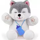 Dumel Interaktywny Pluszowy Przyjaciel Piesek Husky  z czujnikiem na brzuszku!