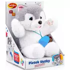 Dumel Interaktywny Pluszowy Przyjaciel Piesek Husky  z czujnikiem na brzuszku!