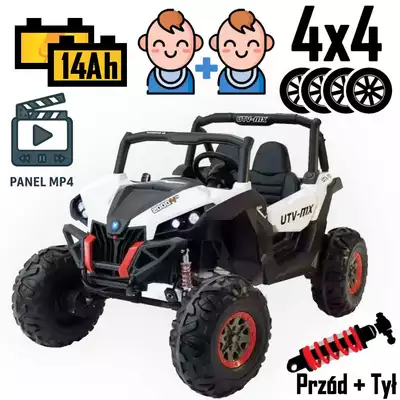Buggy SuperStar 4x4 XMX603 MP4 Biały Dwuosobowy samochód terenowy dla dziecka