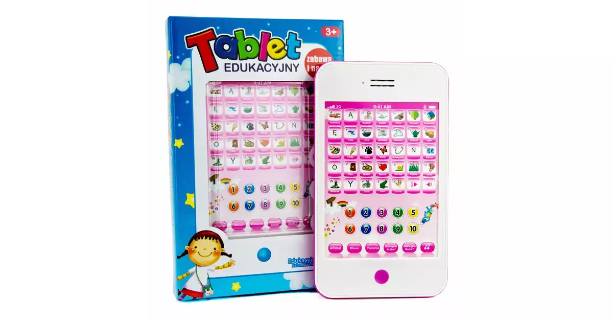 Tablet edukacyjny dla dziecka 3-5 lat Różowy | Dobra Cena | Sklep