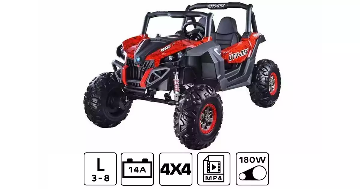 Buggy SuperStar 4x4 XMX-603 MP4 Dwuosobowa terenówka Spider Man Red